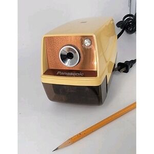 Vtg Panasonic KP-33 Electric Pencil Sharpener Auto Stop Light Suction Cup Japan